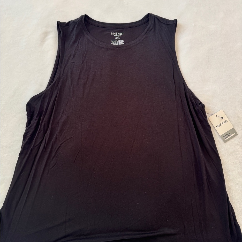 FINAL PRICE Nine West Black Women's Sleeveless Tank Top Size XXL